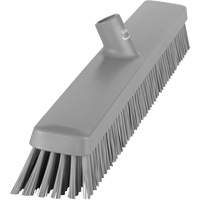 Heavy-Duty Push Broom, Fine/Stiff Bristles, 24", Grey JQ220 | Ontario Packaging