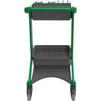 HyGo Mobile Cleaning Station, 30.7" x 20.9" x 40.6", Plastic/Stainless Steel, Green JQ263 | Ontario Packaging