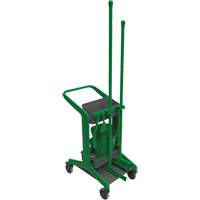 HyGo Mobile Cleaning Station, 30.7" x 20.9" x 40.6", Plastic/Stainless Steel, Green JQ263 | Ontario Packaging