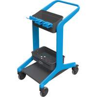 HyGo Mobile Cleaning Station, 30.7" x 20.9" x 40.6", Plastic/Stainless Steel, Blue JQ264 | Ontario Packaging
