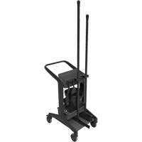 HyGo Mobile Cleaning Station, 30.7" x 20.9" x 40.6", Plastic/Stainless Steel, Black JQ268 | Ontario Packaging