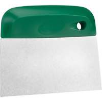 Flexible Stainless Steel Dough Cutter/Scraper, Green, 4-1/2" W x 5-3/4" L Ontario Packaging