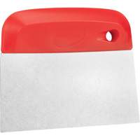 Flexible Stainless Steel Dough Cutter/Scraper, Red, 4-1/2" W x 5-3/4" L Ontario Packaging