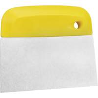 Flexible Stainless Steel Dough Cutter/Scraper, Yellow, 4-1/2" W x 5-3/4" L Ontario Packaging