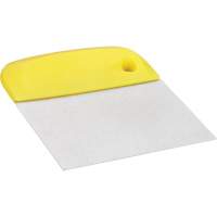 Flexible Stainless Steel Dough Cutter/Scraper, Yellow, 4-1/2" W x 5-3/4" L Ontario Packaging