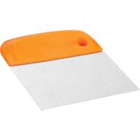 Flexible Stainless Steel Dough Cutter/Scraper, Orange, 4-1/2" W x 5-3/4" L Ontario Packaging