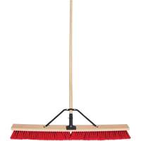 Push Broom with Braced Handle, 36", Medium, PVC Bristles Ontario Packaging