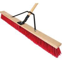 Push Broom with Braced Handle, 36", Medium, PVC Bristles Ontario Packaging