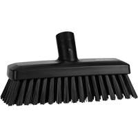Compact Wall/Deck Broom, Stiff Bristles, 8-9/10", Polyester/Polypropylene, Black Ontario Packaging