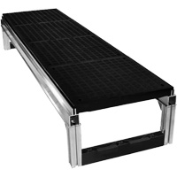 FOUNDATION Smooth Modular Aluminum Work Platform Kit, 18" W x 72" D, 400 lbs. Capacity, All-Welded Ontario Packaging