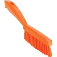 Narrow Hand Brush with Short Handle, Extra Stiff Bristles, 11-4/5" Long, Orange Ontario Packaging