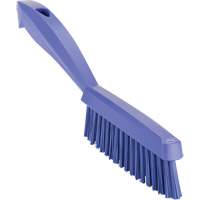 Narrow Hand Brush with Short Handle, Extra Stiff Bristles, 11-4/5" Long, Purple Ontario Packaging