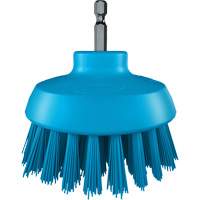 HyDrive Round Drill Brush, Extra Stiff Bristles, 3-1/10" Long, Blue Ontario Packaging
