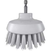 HyDrive Round Drill Brush, Extra Stiff Bristles, 3-1/10" Long, White Ontario Packaging