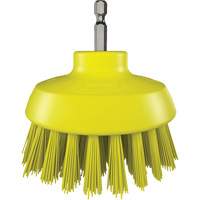 HyDrive Round Drill Brush, Extra Stiff Bristles, 3-1/10" Long, Yellow Ontario Packaging
