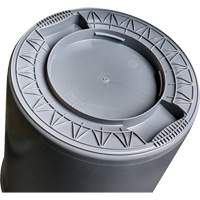 Grey Titan Garbage Container, Plastic, 20 US gal. Ontario Packaging