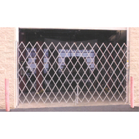 Galvanized Folding Security Gates, Fixed Single Folding, 4' L x 6' H Expanded KA036 | Ontario Packaging