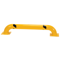 Low Profile Rack Guards, 4' W x 0.75' H, Yellow Ontario Packaging