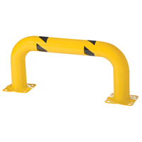 Low Profile Rack Guards, 3' W x 1.4' H, Yellow Ontario Packaging