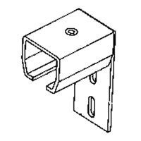 Curtain Partition Wall Mount End Connector KB010 | Ontario Packaging