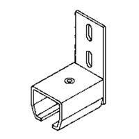 Curtain Partition Wall Mount End Connector KB011 | Ontario Packaging