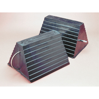 Wheel Chock, 9" x 8" x 6", Black Ontario Packaging