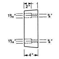 Molded Rubber Dock Guards, Rubber, 13" W x 4" D x 12" H Ontario Packaging