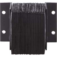 Laminated Dock Bumpers, Horizontal, Rubber, 12" W x 4" D x 10" H Ontario Packaging