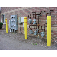 Polyethylene Bollard Covers, 6-5/8" Dia. x 52" L, Yellow Ontario Packaging