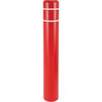 Polyethylene Bollard Covers, 4-1/2" Dia. x 64" L, Red Ontario Packaging