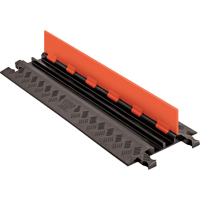 Guard Dog&reg; Low Profile Cable Protector, 2 Channels, 36" L x 11.94" W x 1.25" H Ontario Packaging