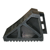 Wheel Chock, 10-5/8" x 7" x 4-1/2", Black Ontario Packaging