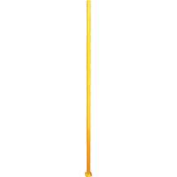 Adjustable Perimeter Guard In-Line Post, 4" W x 96" H, Yellow Ontario Packaging