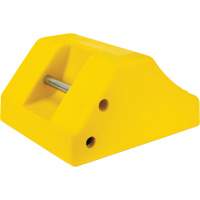 Heavy-Duty Wheel Chocks, Urethane, Yellow, 15-1/2" W x 17-7/10" D x 10" H KI296 | Ontario Packaging