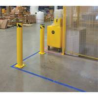 Butoir de s&eacute;curit&eacute;, Acier, 36" h x 5-1/2" la, Jaune Ontario Packaging