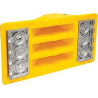 Cales de roue avec surface antid&eacute;rapante en aluminium, Polyur&eacute;thane, Jaune s&eacute;curit&eacute; OSHA, 11-1/4" la x 21" p x 12-1/4" h Ontario Packaging
