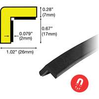 Magnetic E Profile Magnetic 1M Corner Protection Bumper Guard Ontario Packaging