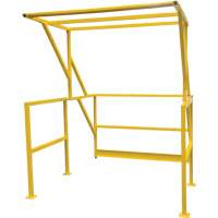 Barri&egrave;re de s&eacute;curit&eacute; pour mezzanine, 70" lo x 77" ha, 78" &eacute;lev&eacute;e, Jaune Ontario Packaging