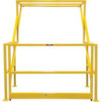 Barri&egrave;re de s&eacute;curit&eacute; pour mezzanine, 70" lo x 77" ha, 78" &eacute;lev&eacute;e, Jaune Ontario Packaging