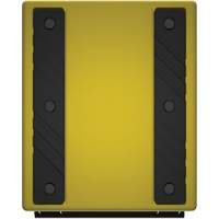 Checkers Safety Heavy-Duty Ultra Class Mining Wheel Chock, HDPE, Yellow, 14-1/2" W x 17-1/2" D x 16" H Ontario Packaging