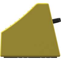 Checkers Safety Heavy-Duty Ultra Class Mining Wheel Chock without Bracket, HDPE, Yellow, 14-1/2" W x 17-1/2" D x 16" H Ontario Packaging