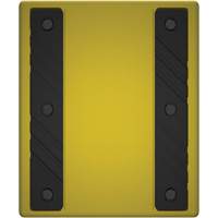Checkers Safety Heavy-Duty Ultra Class Mining Wheel Chock without Bracket, HDPE, Yellow, 14-1/2" W x 17-1/2" D x 16" H Ontario Packaging