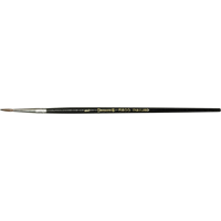 Black Pointed Bristle Artist Brush, 1.7 mm Brush Width, Camel Hair, Wood Handle KP104 | Ontario Packaging