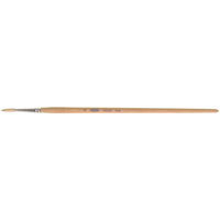 Pure White Bristle Round Marking Paint Brush, 3/16" Brush Width, White China, Wood Handle KP191 | Ontario Packaging
