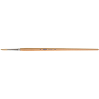 Pure White Bristle Round Marking Paint Brush, 7/32" Brush Width, White China, Wood Handle KP192 | Ontario Packaging