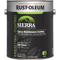 Rev&ecirc;tement dentretien &eacute;poxydique &agrave; base deau Sierra S60 Partie 2 Couche de fond, Gallon, Transparent Ontario Packaging