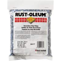 Pastilles de vinyle d&eacute;coratives Concrete Saver, 0,5 kg, Sac, M&eacute;lange noir/blanc/bleu Ontario Packaging