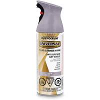 Universal&reg; Enamel Paint & Primer In One, Silver Lilac Purple, Satin, Aerosol Can Ontario Packaging