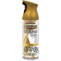 Universal&reg; Aged Spray Paint, Vintage Gold, Metallic, Aerosol Can Ontario Packaging