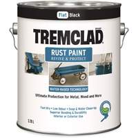 Peinture antirouille &agrave; base d'eau Tremclad, 3,78 L, Gallon, Noir Ontario Packaging